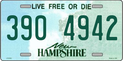 NH license plate 3904942