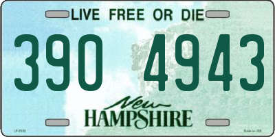 NH license plate 3904943