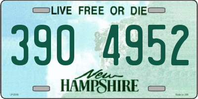 NH license plate 3904952