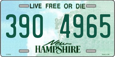 NH license plate 3904965
