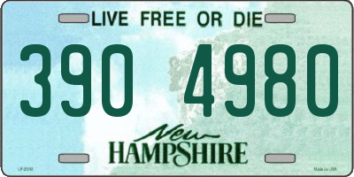 NH license plate 3904980