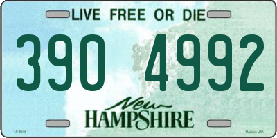 NH license plate 3904992