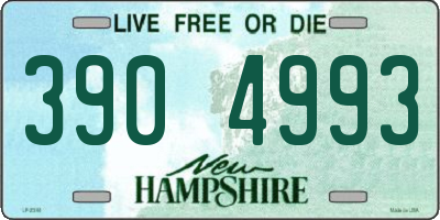 NH license plate 3904993