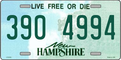 NH license plate 3904994