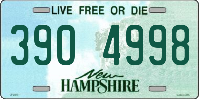 NH license plate 3904998
