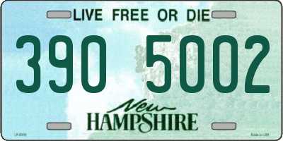 NH license plate 3905002