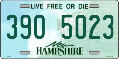 NH license plate 3905023