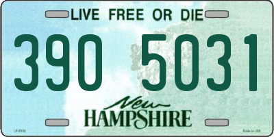 NH license plate 3905031