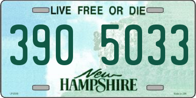 NH license plate 3905033