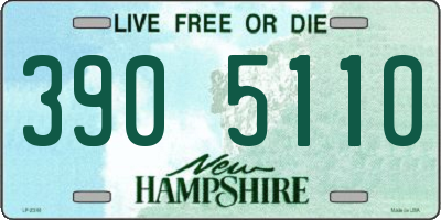 NH license plate 3905110