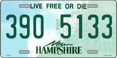 NH license plate 3905133