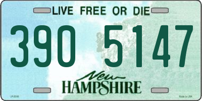 NH license plate 3905147