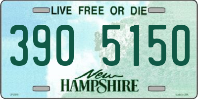 NH license plate 3905150