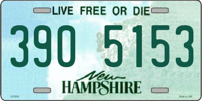 NH license plate 3905153