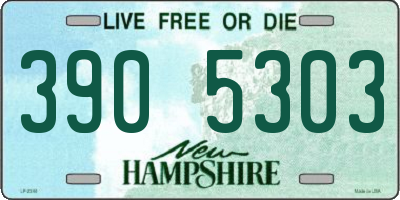NH license plate 3905303