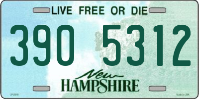 NH license plate 3905312