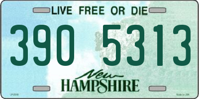 NH license plate 3905313