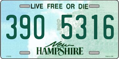 NH license plate 3905316