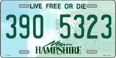 NH license plate 3905323