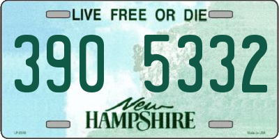 NH license plate 3905332