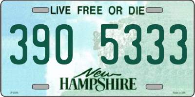 NH license plate 3905333