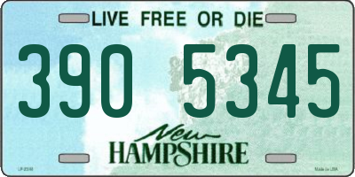 NH license plate 3905345