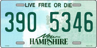 NH license plate 3905346