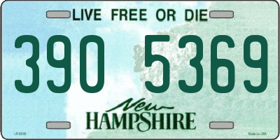 NH license plate 3905369