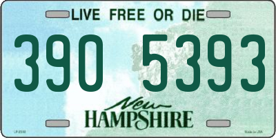 NH license plate 3905393