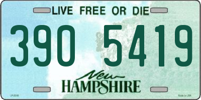 NH license plate 3905419