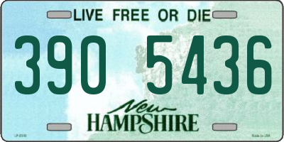 NH license plate 3905436