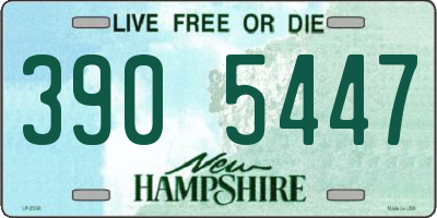 NH license plate 3905447
