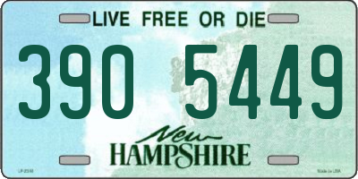 NH license plate 3905449