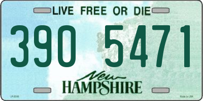 NH license plate 3905471