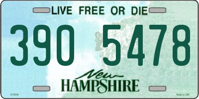 NH license plate 3905478