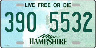 NH license plate 3905532