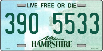 NH license plate 3905533