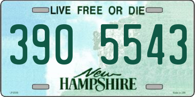 NH license plate 3905543