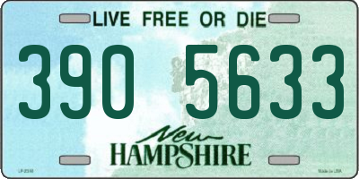NH license plate 3905633