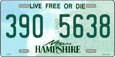 NH license plate 3905638
