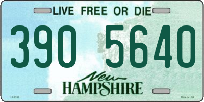 NH license plate 3905640