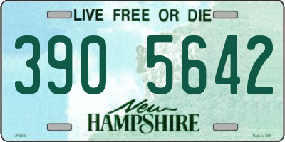 NH license plate 3905642