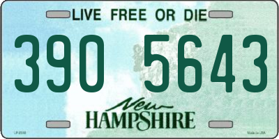 NH license plate 3905643