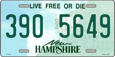 NH license plate 3905649