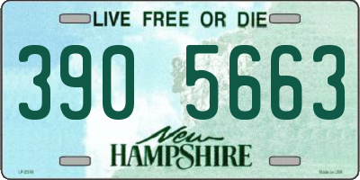 NH license plate 3905663