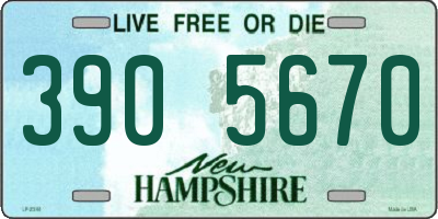 NH license plate 3905670