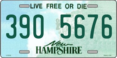 NH license plate 3905676