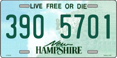 NH license plate 3905701