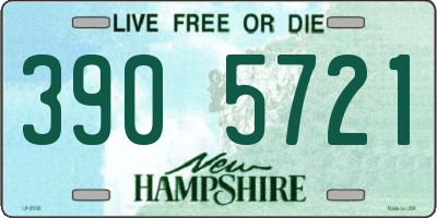 NH license plate 3905721