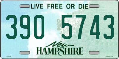NH license plate 3905743